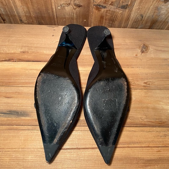 Sale!!🔥Miu Miu Kitten Heel Mules Black - Picture 9 of 11